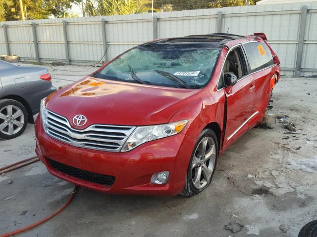 4T3BK3BB7BU048533 - 2011 TOYOTA VENZA BASE RED photo 2