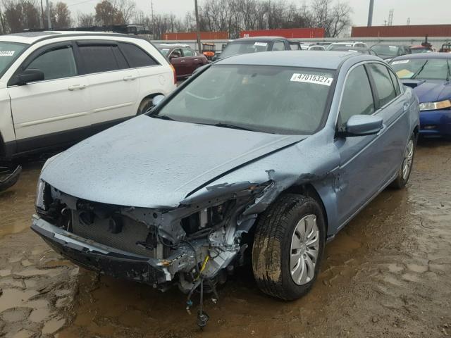 1HGCP2F34CA003716 - 2012 HONDA ACCORD LX BLUE photo 2