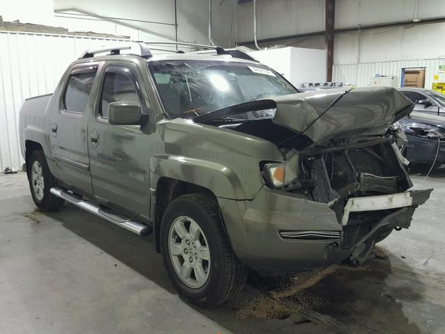 2HJYK165X7H540673 - 2007 HONDA RIDGELINE GREEN photo 1