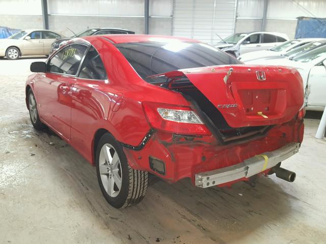 2HGFG12817H529351 - 2007 HONDA CIVIC EX RED photo 3