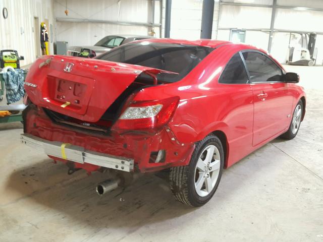 2HGFG12817H529351 - 2007 HONDA CIVIC EX RED photo 4