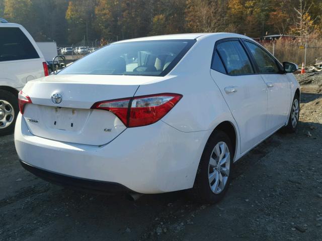 2T1BURHE1GC529331 - 2016 TOYOTA COROLLA L WHITE photo 4