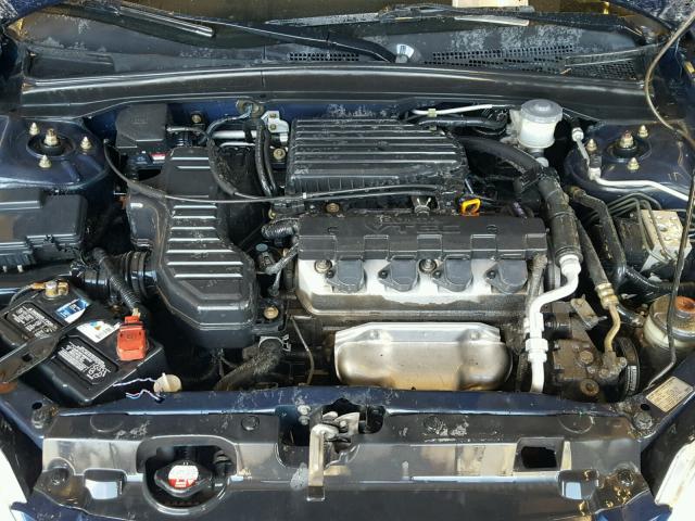 2HGES26793H577823 - 2003 HONDA CIVIC EX BLUE photo 7