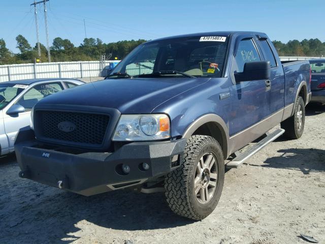 1FTPX14545KC84783 - 2005 FORD F150 BLUE photo 2