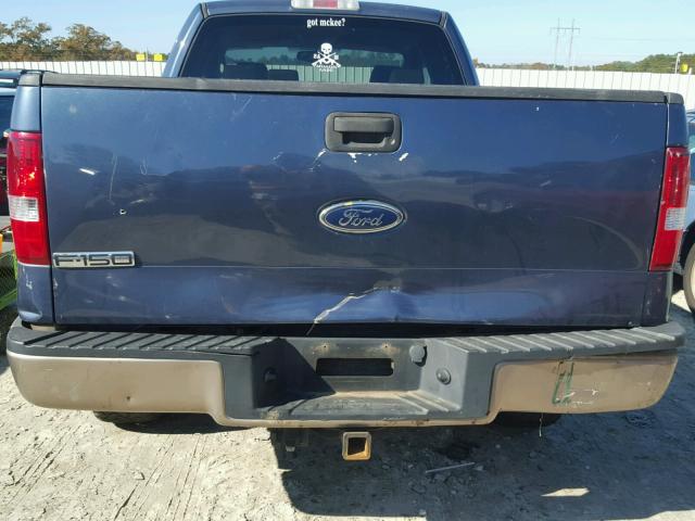 1FTPX14545KC84783 - 2005 FORD F150 BLUE photo 9