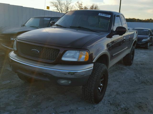 1FTRX17L3YNA64444 - 2000 FORD F150 BURGUNDY photo 2