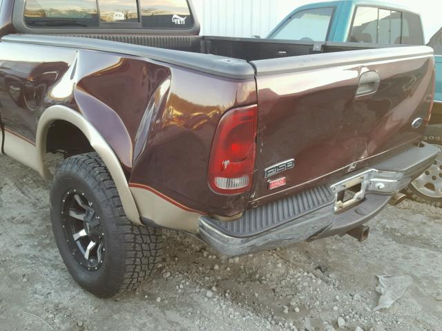 1FTRX17L3YNA64444 - 2000 FORD F150 BURGUNDY photo 9