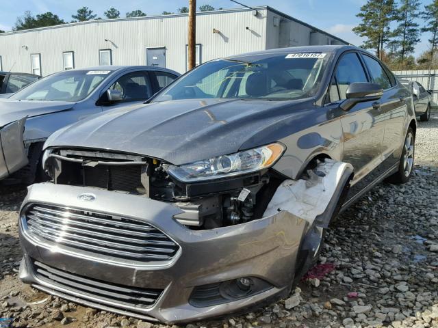 1FA6P0H7XE5365535 - 2014 FORD FUSION SE GRAY photo 2