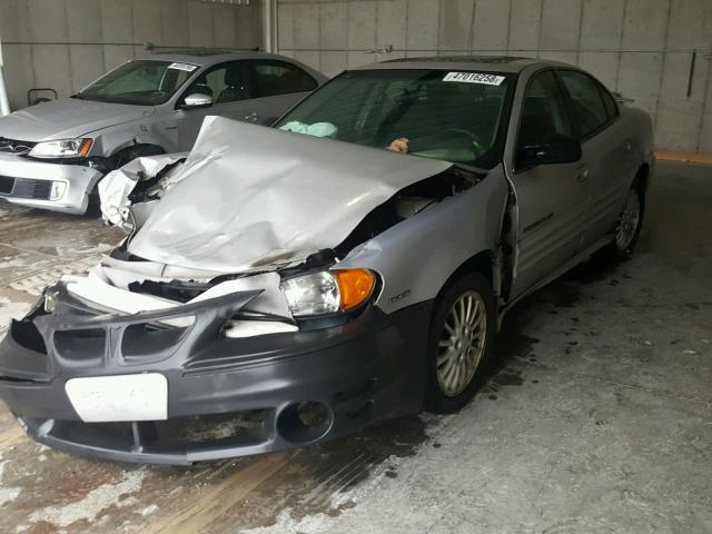 1G2NF52E01M665344 - 2001 PONTIAC GRAND AM S SILVER photo 2