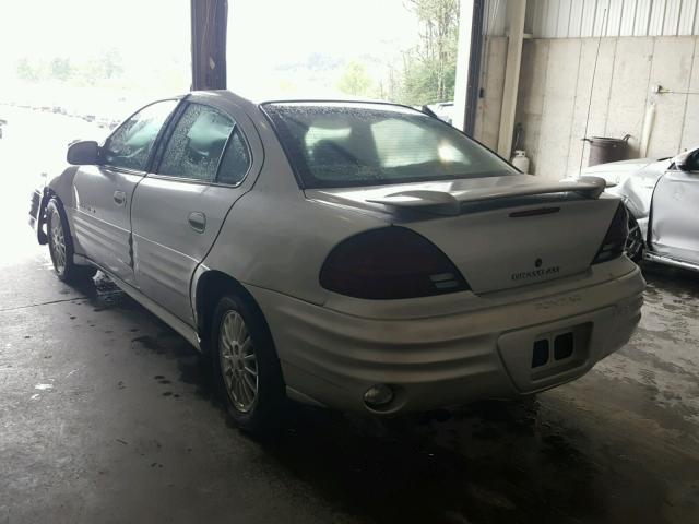1G2NF52E01M665344 - 2001 PONTIAC GRAND AM S SILVER photo 3