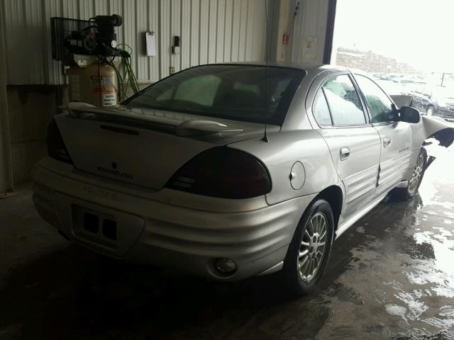 1G2NF52E01M665344 - 2001 PONTIAC GRAND AM S SILVER photo 4
