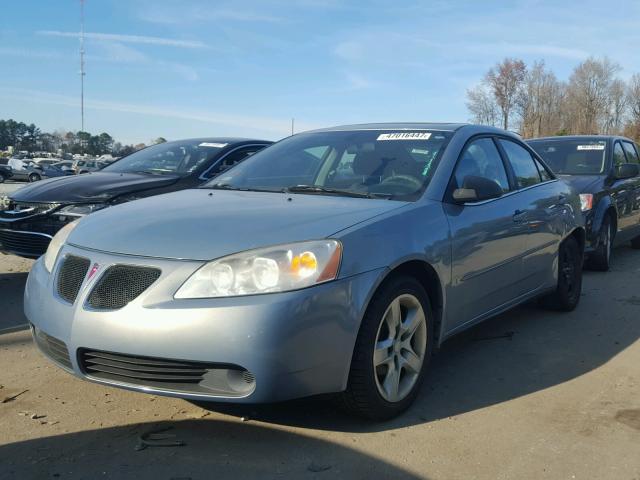 1G2ZG58B974202249 - 2007 PONTIAC G6 BASE BLUE photo 2