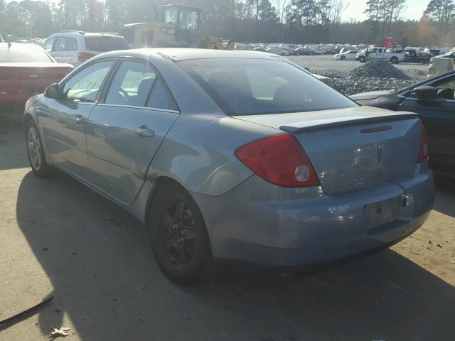 1G2ZG58B974202249 - 2007 PONTIAC G6 BASE BLUE photo 3