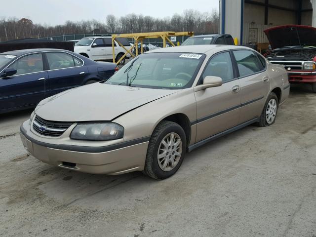 2G1WF52E939315901 - 2003 CHEVROLET IMPALA TAN photo 2