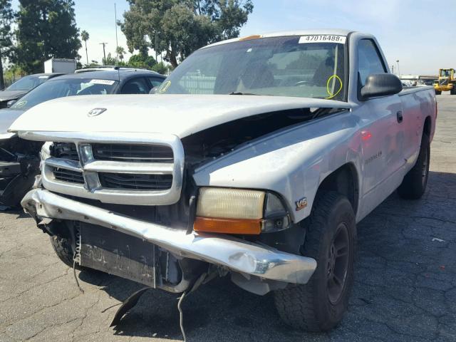 1B7FL26X9VS266467 - 1997 DODGE DAKOTA GRAY photo 2