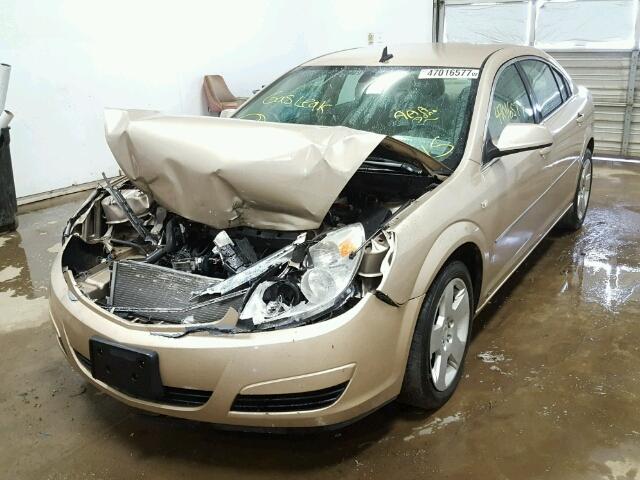 1G8ZS57B58F261066 - 2008 SATURN AURA XE GOLD photo 2