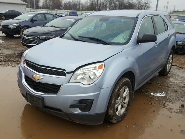 2GNALAEK7E6108794 - 2014 CHEVROLET EQUINOX LS BLUE photo 2