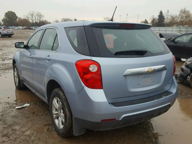 2GNALAEK7E6108794 - 2014 CHEVROLET EQUINOX LS BLUE photo 3