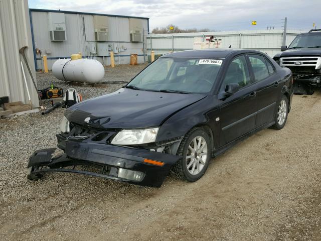 YS3FH41U061016285 - 2006 SAAB 9-3 AERO BLACK photo 2