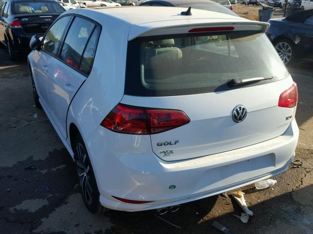 3VW217AU7FM006767 - 2015 VOLKSWAGEN GOLF WHITE photo 3