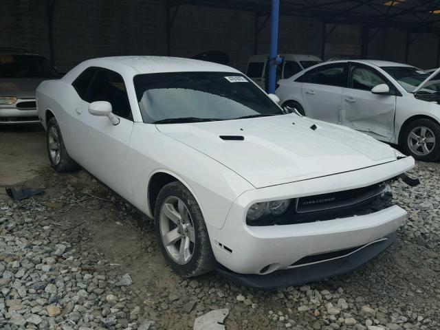 2C3CDYAG2DH662857 - 2013 DODGE CHALLENGER WHITE photo 1