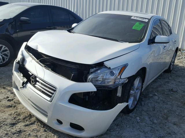 1N4AA5AP5EC434713 - 2014 NISSAN MAXIMA S WHITE photo 2