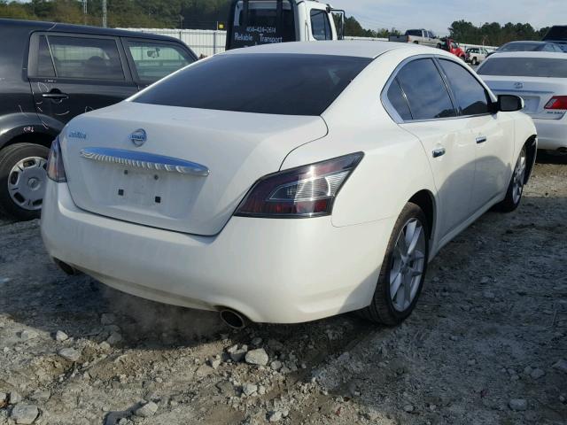 1N4AA5AP5EC434713 - 2014 NISSAN MAXIMA S WHITE photo 4