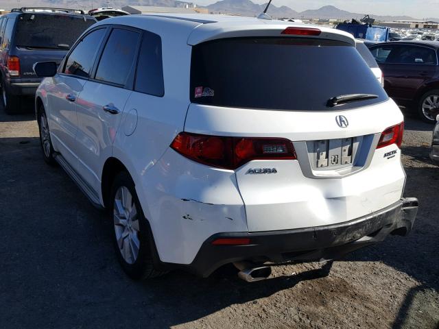 5J8TB2H28CA001907 - 2012 ACURA RDX WHITE photo 3