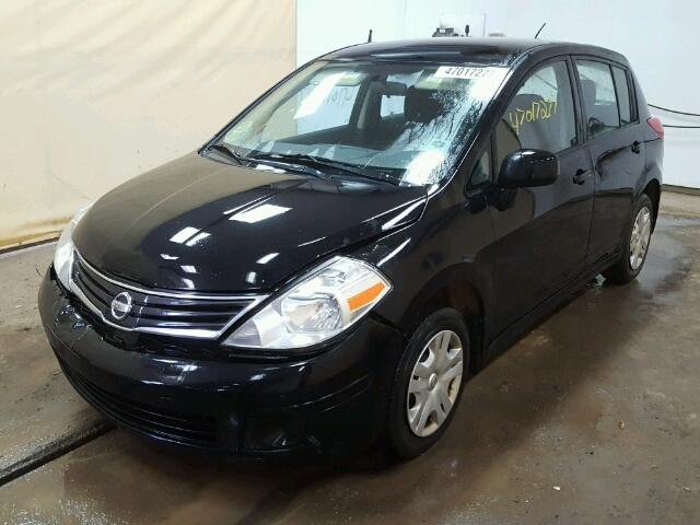 3N1BC1CP2BL494451 - 2011 NISSAN VERSA S BLACK photo 2