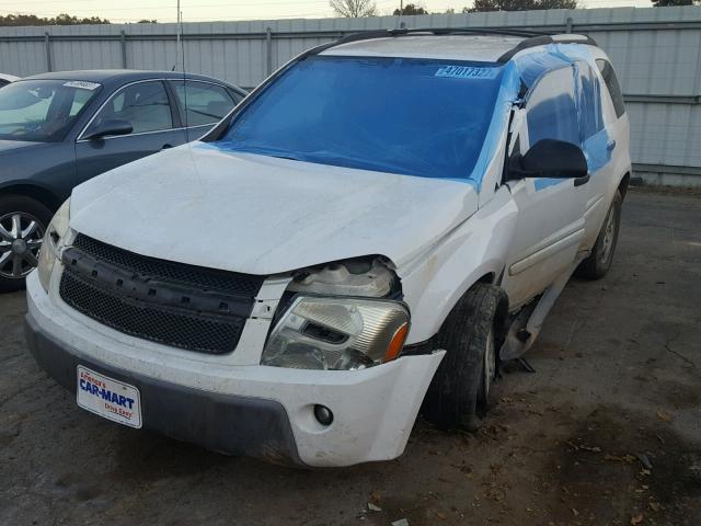 2CNDL13F856053375 - 2005 CHEVROLET EQUINOX LS WHITE photo 2