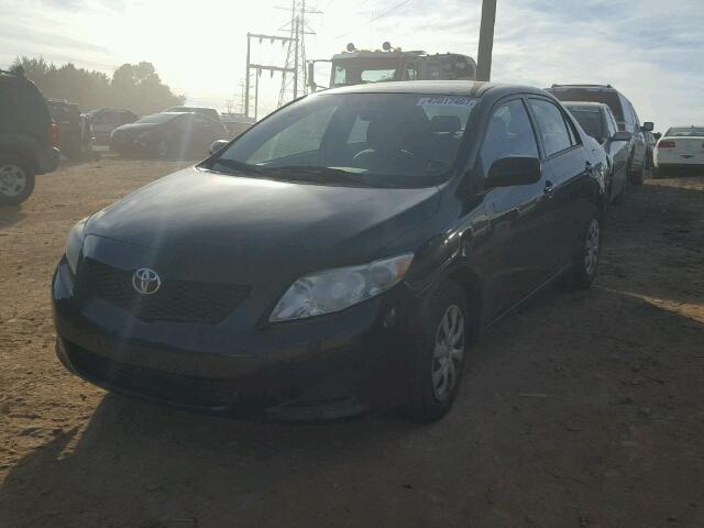 1NXBU4EE1AZ235487 - 2010 TOYOTA COROLLA BA BLACK photo 2