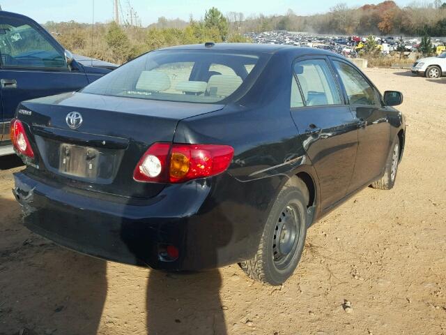 1NXBU4EE1AZ235487 - 2010 TOYOTA COROLLA BA BLACK photo 4