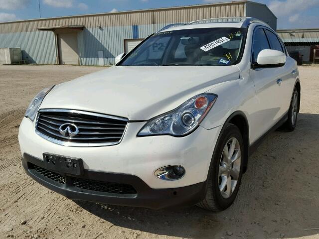 JNKAJ09E18M305977 - 2008 INFINITI EX35 BASE WHITE photo 2