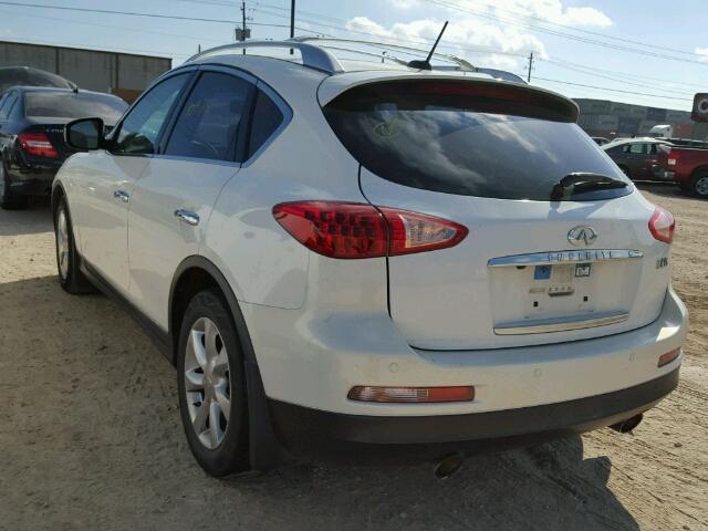 JNKAJ09E18M305977 - 2008 INFINITI EX35 BASE WHITE photo 3