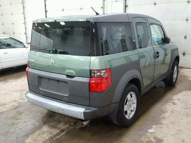 5J6YH27593L035755 - 2003 HONDA ELEMENT EX GREEN photo 4