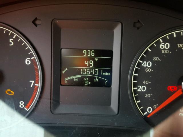 3VWDX7AJ9BM348857 - 2011 VOLKSWAGEN JETTA SE Gümüş foto 8