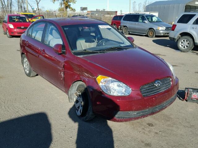 KMHCN45C79U318272 - 2009 HYUNDAI ACCENT GLS BURGUNDY photo 1