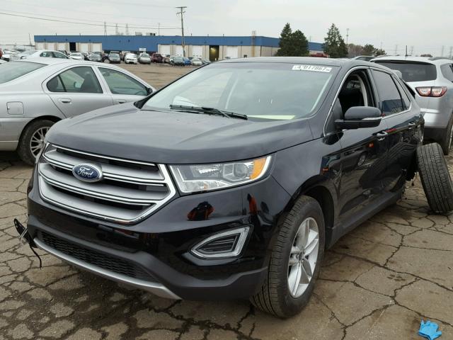 2FMPK4J94HBB73149 - 2017 FORD EDGE SEL BLACK photo 2