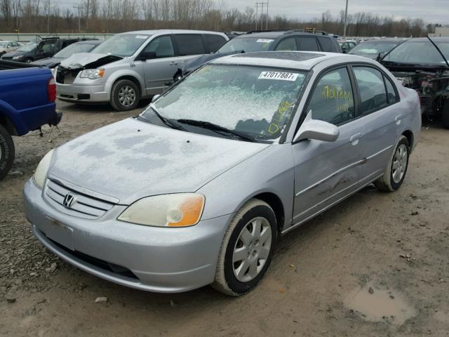 1HGES26741L046366 - 2001 HONDA CIVIC EX 灰色 照片 2