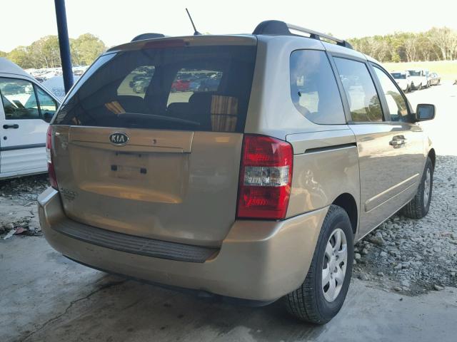 KNDMB133276139335 - 2007 KIA SEDONA EX TAN photo 4