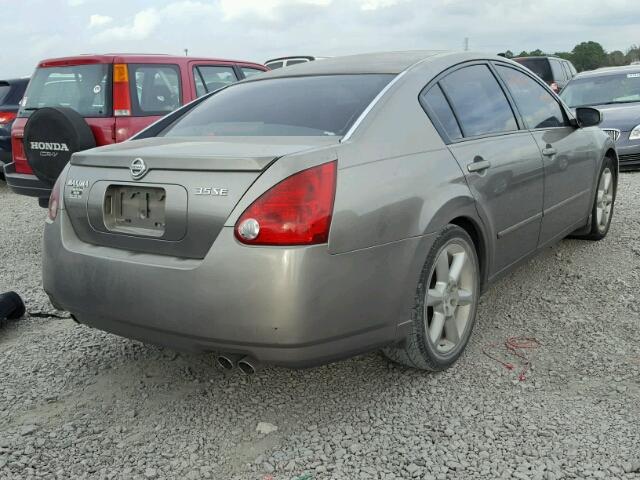 1N4BA41E14C810755 - 2004 NISSAN MAXIMA SE GRAY photo 4