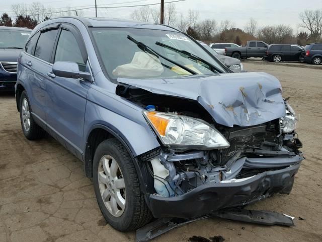 JHLRE48797C107755 - 2007 HONDA CR-V EXL BLUE photo 1