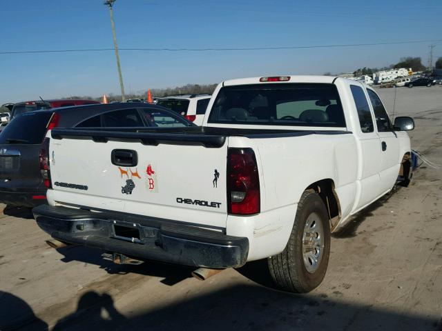 1GCEC19V56Z257595 - 2006 CHEVROLET SILVERADO WHITE photo 4