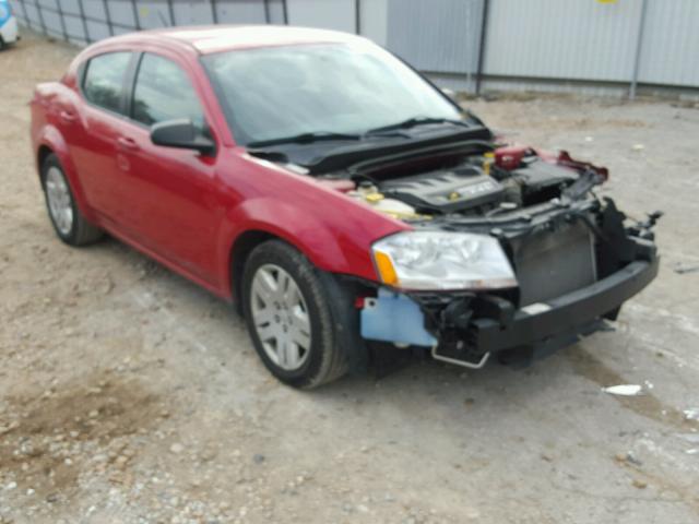 1C3CDZAB4EN132764 - 2014 DODGE AVENGER SE RED photo 1