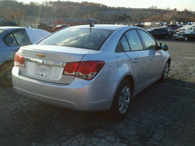 1G1PA5SGXD7213160 - 2013 CHEVROLET CRUZE LS SILVER photo 4