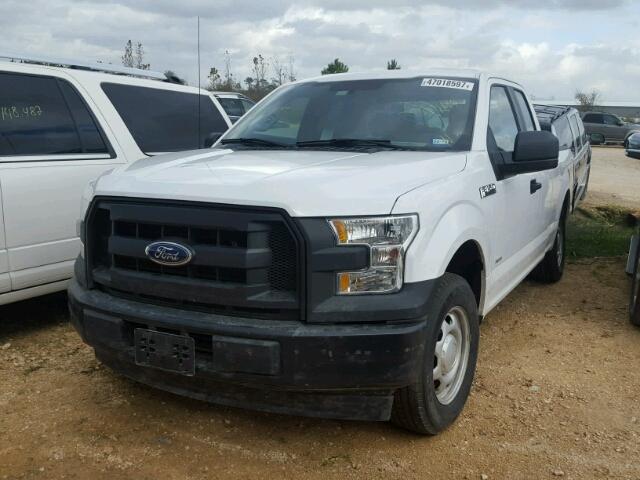 1FTEX1CP8HKC30868 - 2017 FORD F150 SUPER WHITE photo 2