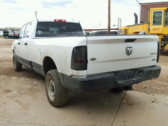 3C6UD5HL8CG193930 - 2012 DODGE RAM 2500 S თეთრი ფოტო 3