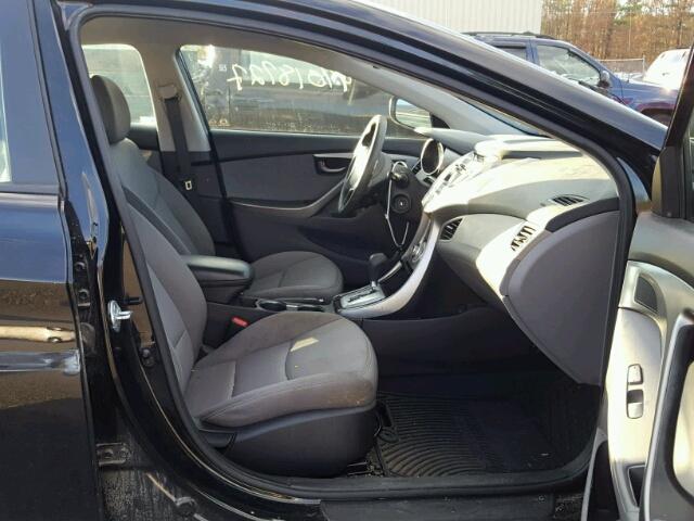 5NPDH4AE4CH116322 - 2012 HYUNDAI ELANTRA GL BLACK photo 5