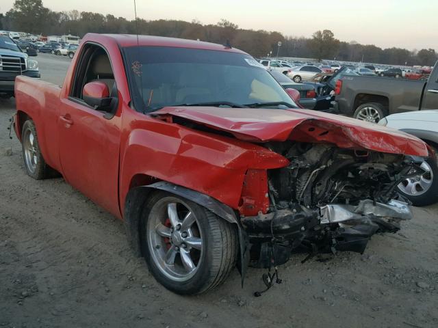 1GCEC14JX7Z585729 - 2007 CHEVROLET SILVERADO RED photo 1