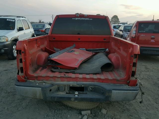 1GCEC14JX7Z585729 - 2007 CHEVROLET SILVERADO RED photo 6